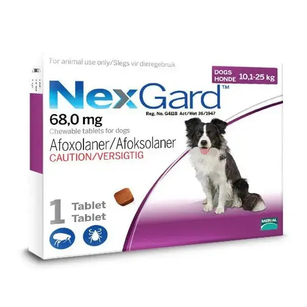NEXGARD CHEWABLE 10.1-25 KG