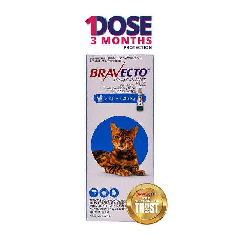 BRAVECTO SPOT ON MEDIUM 2.8-6.25 KG