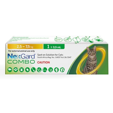 NEXGARD COMBO SPOT ON 2.5-7.5 KG