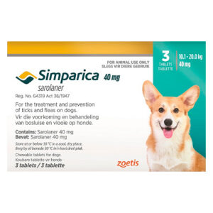 SIMPARICA 10.1 - 20 KG 3 PACK