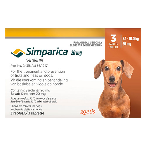 SIMPARICA 5.1 - 10 KG 3 PACK