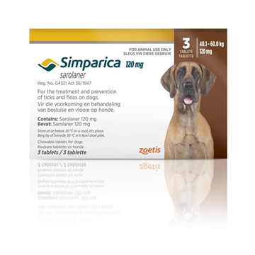 SIMPARICA 40.1 - 60 KG 3 PACK