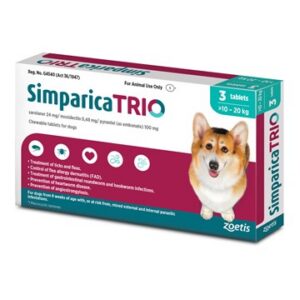 SIMPARICA TRIO 10.1-20 KG 3 PACK