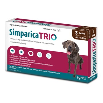 SIMPARICA TRIO 40.1-60 KG 3 PACK