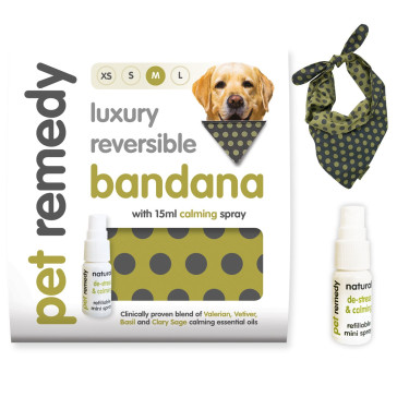 PET REMEDY BANDANA + 15ML CALMING SPRAY