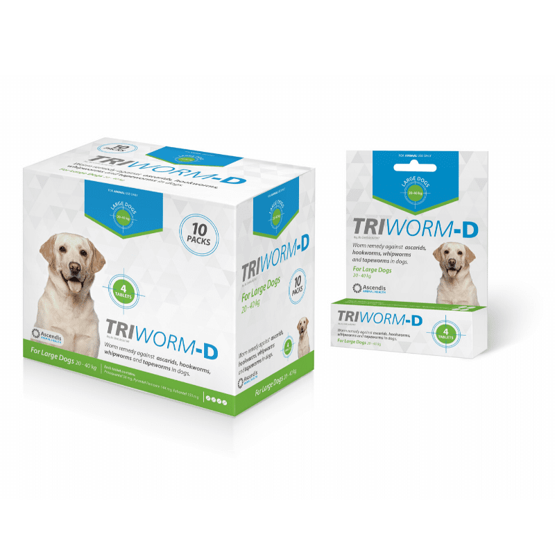 TRIWORM D LARGE 4S X 10 PACKS