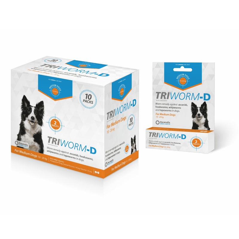 TRIWORM D MEDIUM 2S X 10 PACKS